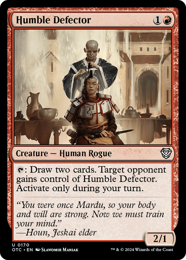 Humble Defector (170) [Outlaws of Thunder Junction Commander] - Deck Out Gaming