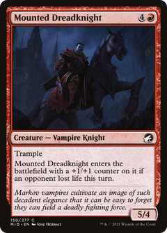 Mounted Dreadknight (150) [Innistrad: Midnight Hunt] foil - Deck Out Gaming