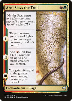 Arni Slays the Troll (201) [Kaldheim] foil - Deck Out Gaming