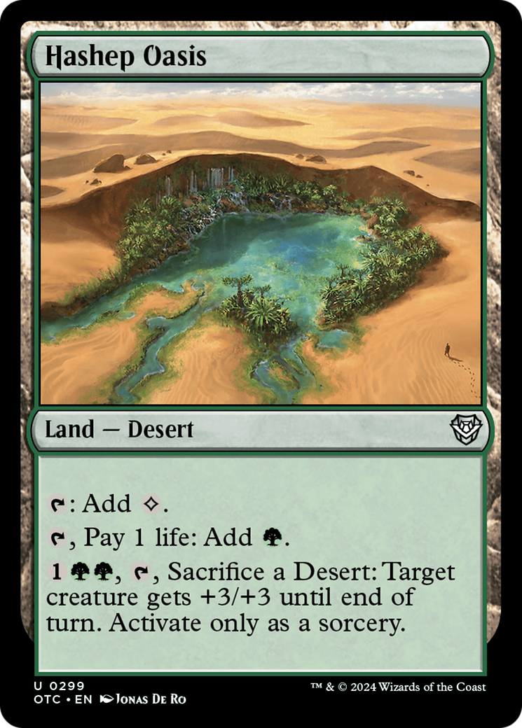 Hashep Oasis (299) [Outlaws of Thunder Junction Commander] - Deck Out Gaming