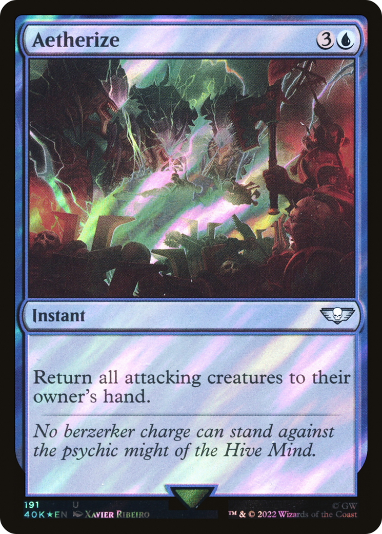 Aetherize (Surge Foil) (191) [Warhammer 40,000 Commander] foil - Deck Out Gaming