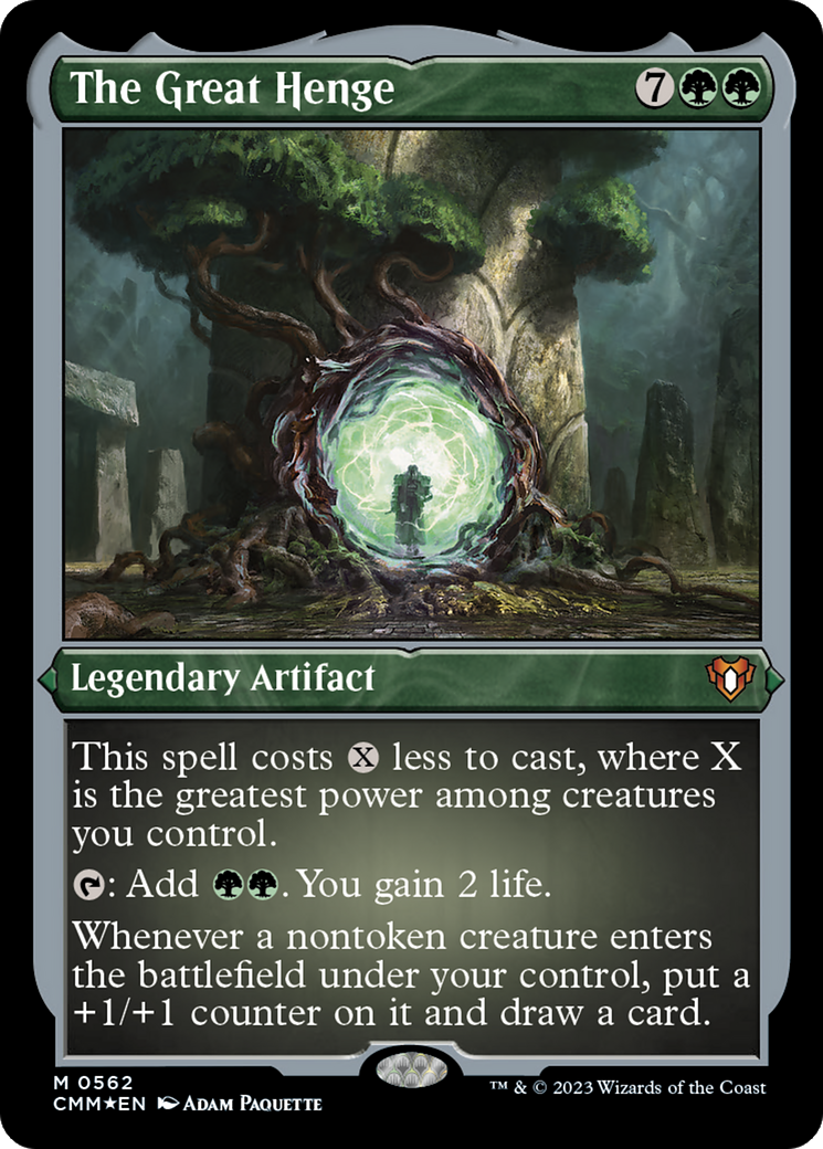 The Great Henge (562) [Commander Masters] etched - Deck Out Gaming