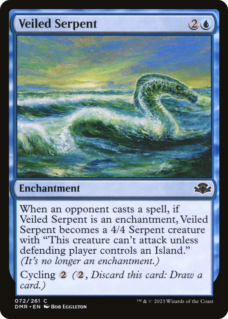 Veiled Serpent (72) [Dominaria Remastered] - Deck Out Gaming