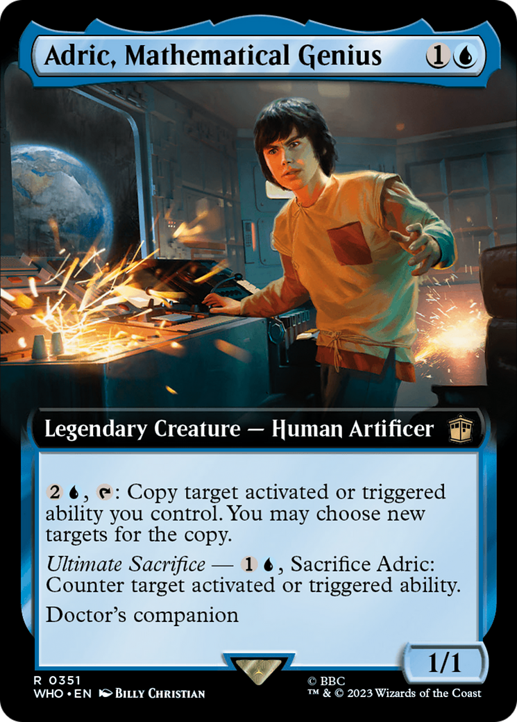 Adric, Mathematical Genius (Extended Art) (351) [Doctor Who] foil - Deck Out Gaming