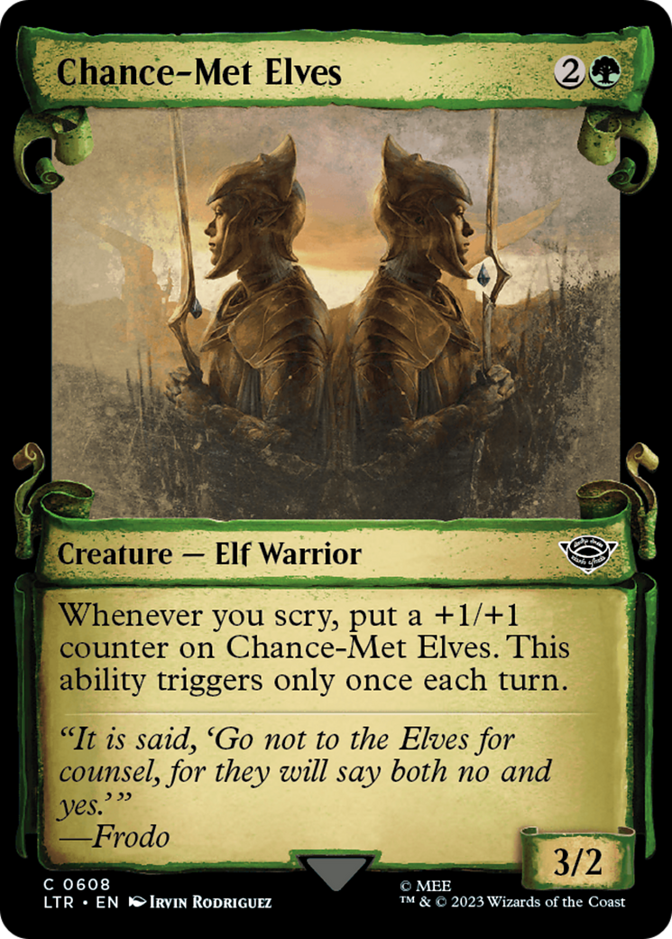 Chance-Met Elves (Showcase Scrolls) (608) [The Lord of the Rings: Tales of Middle-earth] - Deck Out Gaming