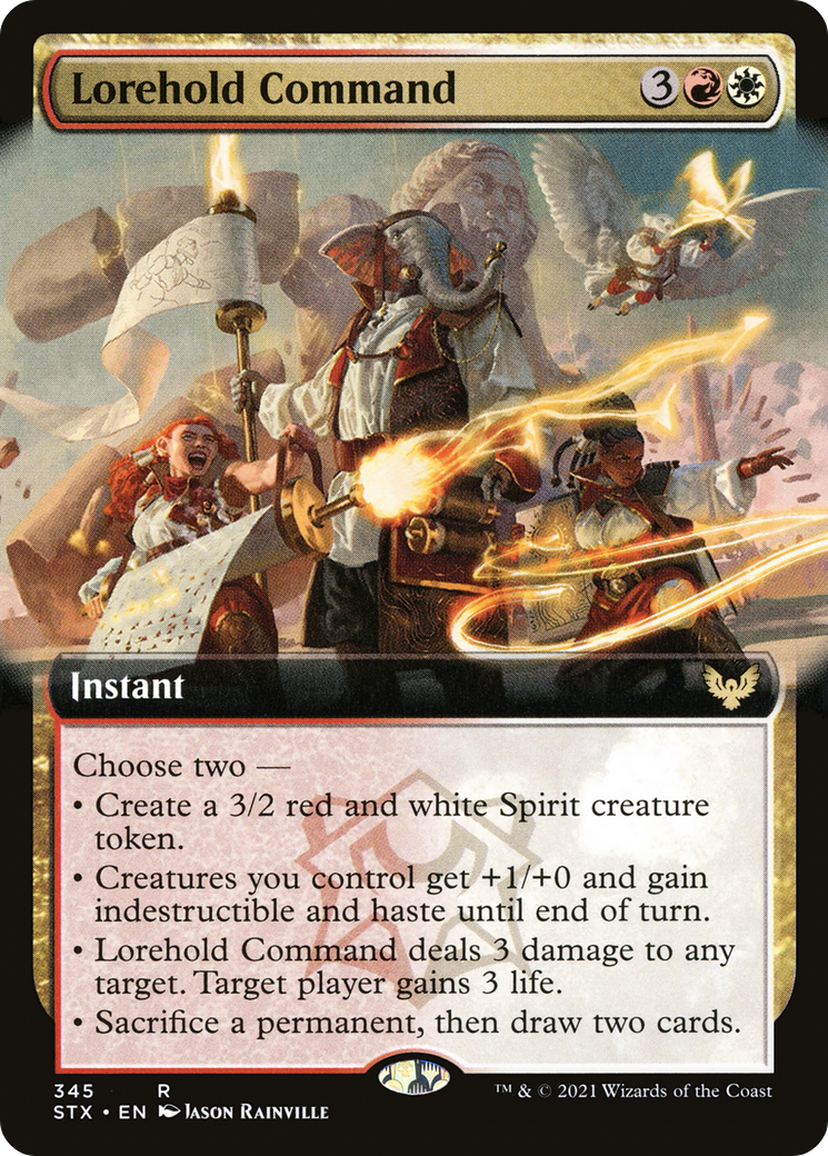 Lorehold Command (Extended Art) (345) [Strixhaven: School of Mages] foil - Deck Out Gaming