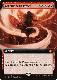 Crackle with Power (Extended Art) (308) [Strixhaven: School of Mages] foil - Deck Out Gaming