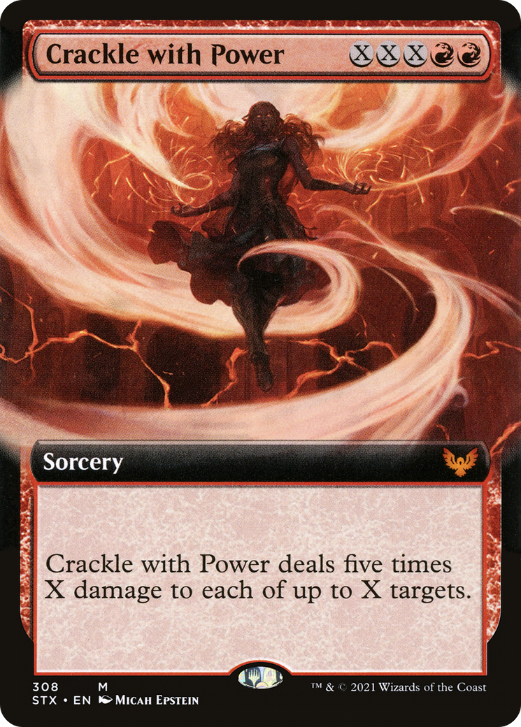 Crackle with Power (Extended Art) (308) [Strixhaven: School of Mages] foil - Deck Out Gaming