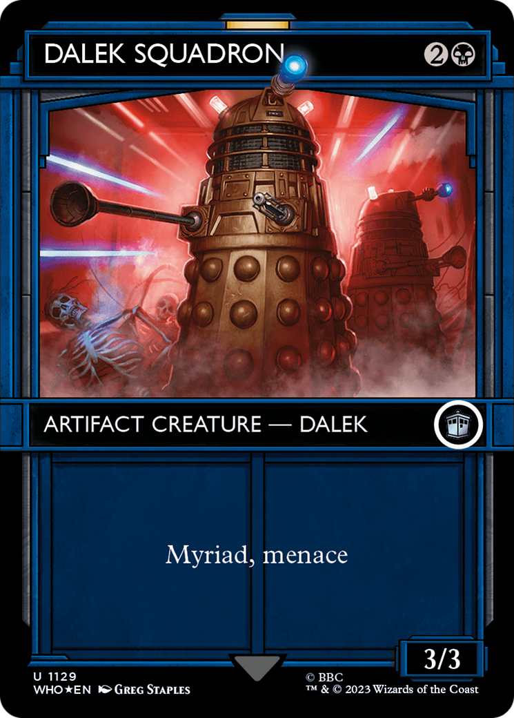Dalek Squadron (Showcase) (Surge Foil) (1129) [Doctor Who] foil - Deck Out Gaming