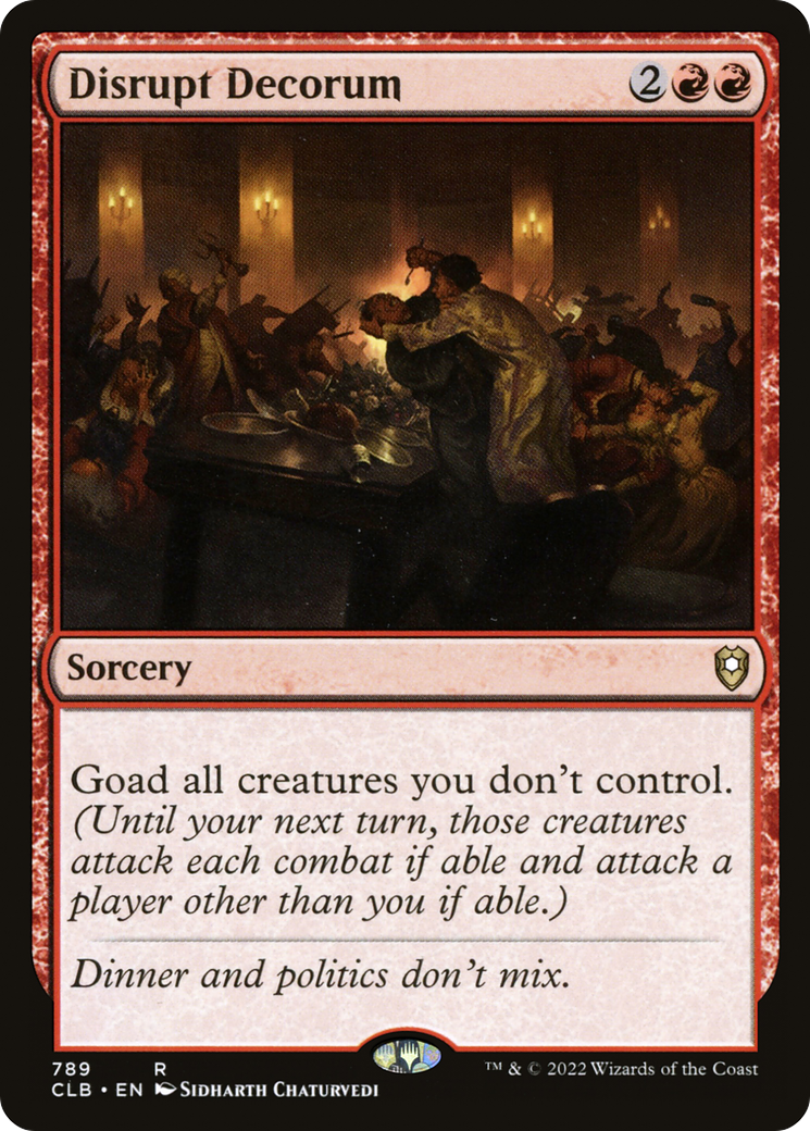 Disrupt Decorum (789) [Commander Legends: Battle for Baldur's Gate] - Deck Out Gaming