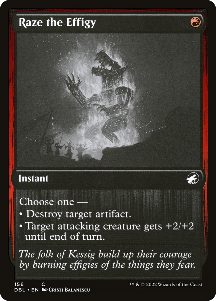 Raze the Effigy (156) [Innistrad: Double Feature] - Deck Out Gaming
