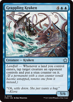 Grappling Kraken (39) [Foundations] foil - Deck Out Gaming