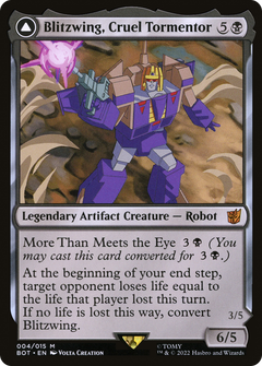 Blitzwing, Cruel Tormentor (4) [Universes Beyond: Transformers] foil - Deck Out Gaming