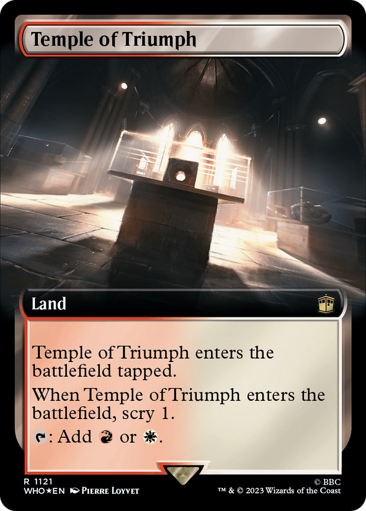 Temple of Triumph (Extended Art) (Surge Foil) (1121) [Doctor Who] foil - Deck Out Gaming