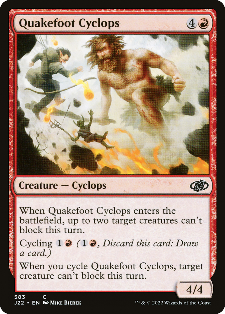 Quakefoot Cyclops (583) [Jumpstart 2022] - Deck Out Gaming