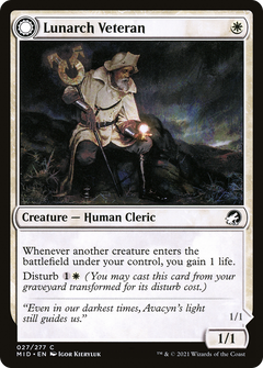 Lunarch Veteran // Luminous Phantom (27) [Innistrad: Midnight Hunt] - Deck Out Gaming
