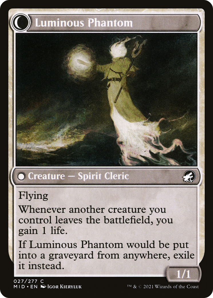 Lunarch Veteran // Luminous Phantom (27) [Innistrad: Midnight Hunt] - Deck Out Gaming