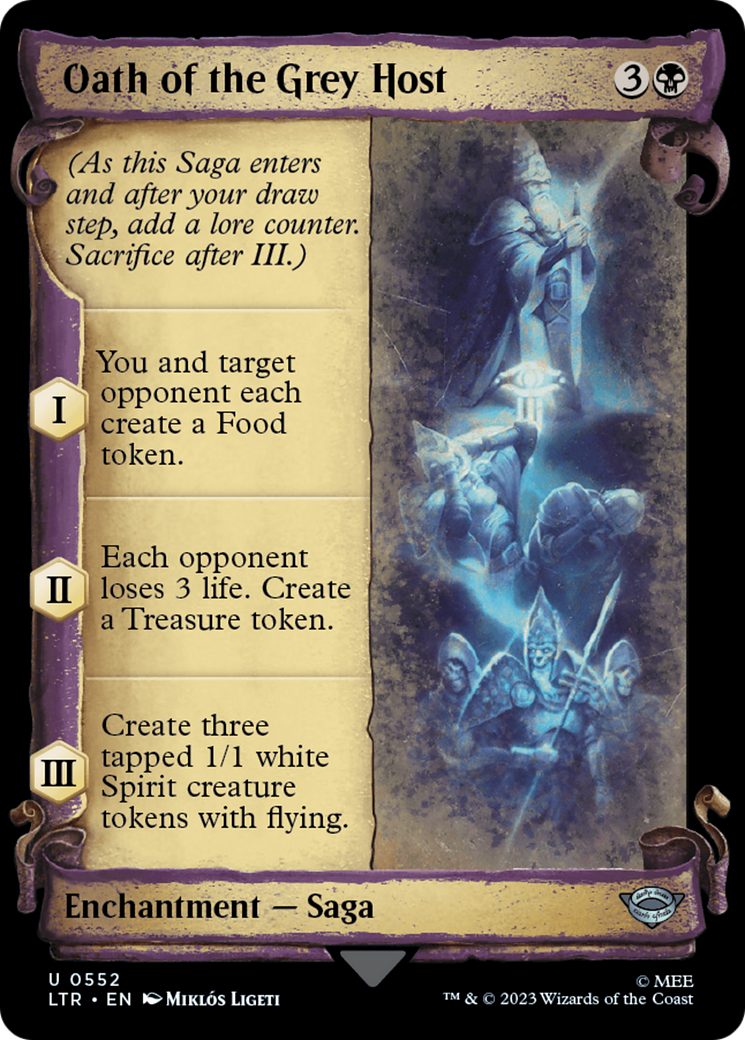 Oath of the Grey Host (Showcase Scrolls) (552) [The Lord of the Rings: Tales of Middle-earth] foil - Deck Out Gaming
