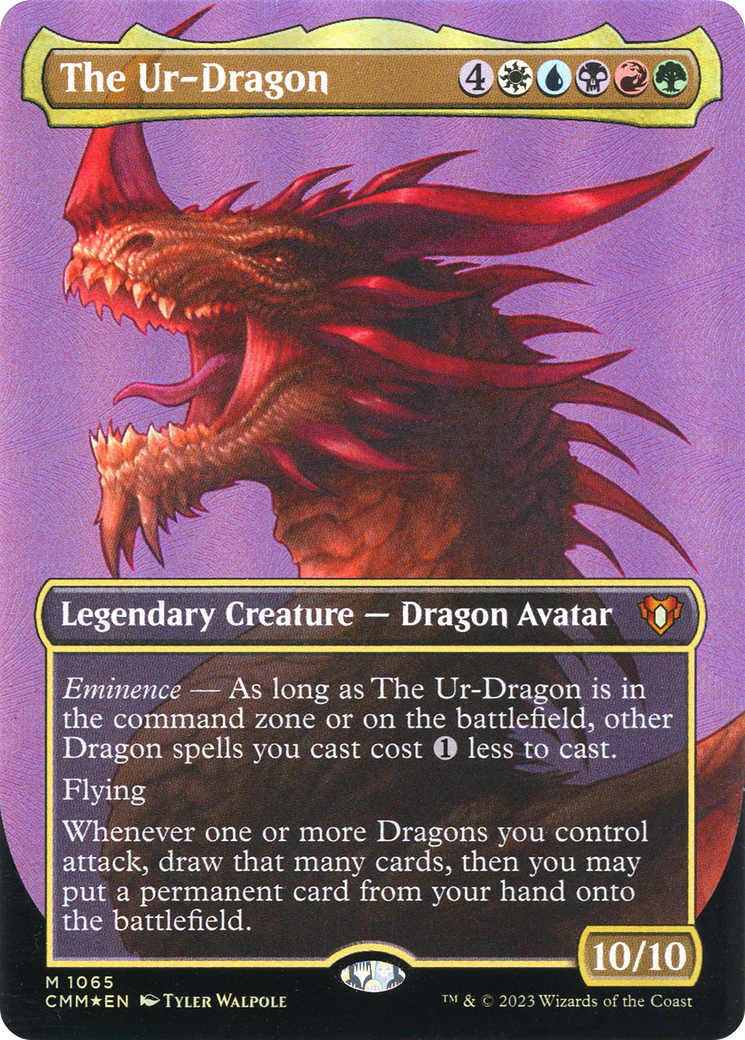 The Ur-Dragon (Textured Foil) (1065) [Commander Masters] foil - Deck Out Gaming