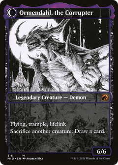 Jerren, Corrupted Bishop // Ormendahl, the Corrupter (316) [Innistrad: Midnight Hunt] - Deck Out Gaming