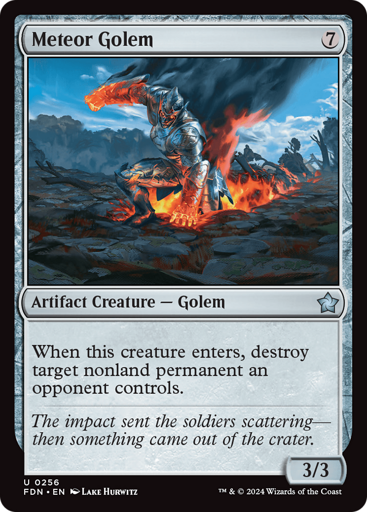 Meteor Golem (256) [Foundations] - Deck Out Gaming