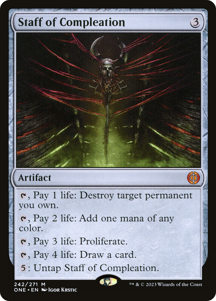 Staff of Compleation (242) [Phyrexia: All Will Be One] - Deck Out Gaming