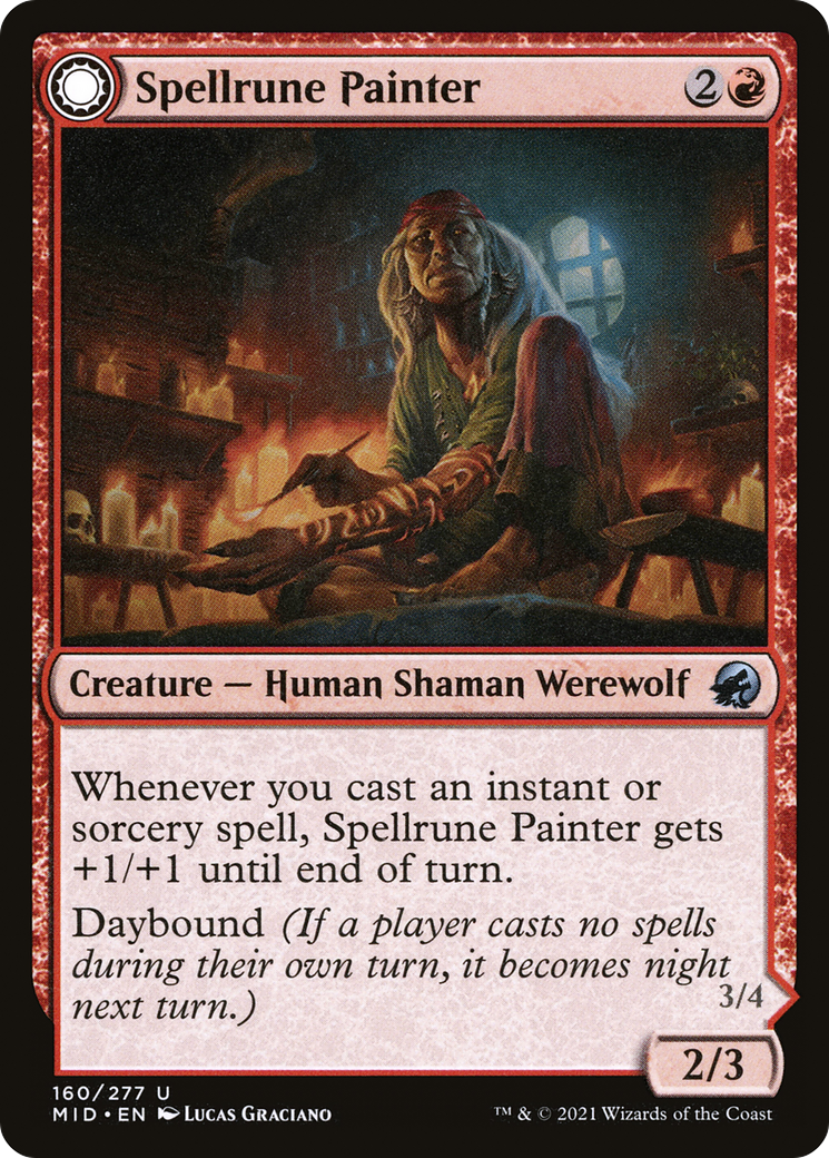 Spellrune Painter // Spellrune Howler (160) [Innistrad: Midnight Hunt] - Deck Out Gaming