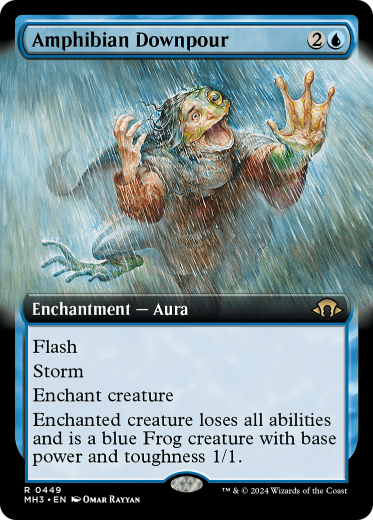 Amphibian Downpour (Extended Art) (449) [Modern Horizons 3] - Deck Out Gaming