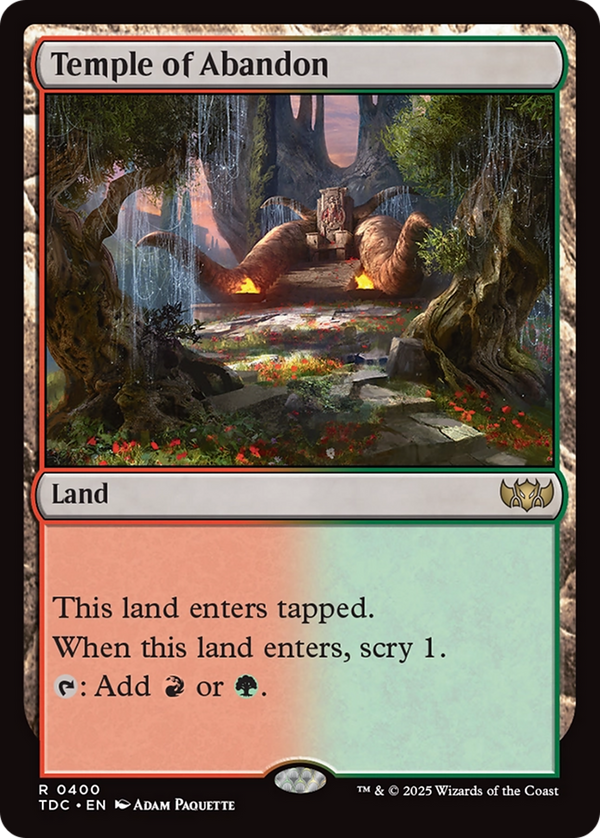 Temple of Abandon (400) [Commander: Tarkir: Dragonstorm] - Deck Out Gaming