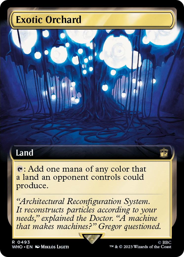 Exotic Orchard (Extended Art) (493) [Doctor Who] foil - Deck Out Gaming
