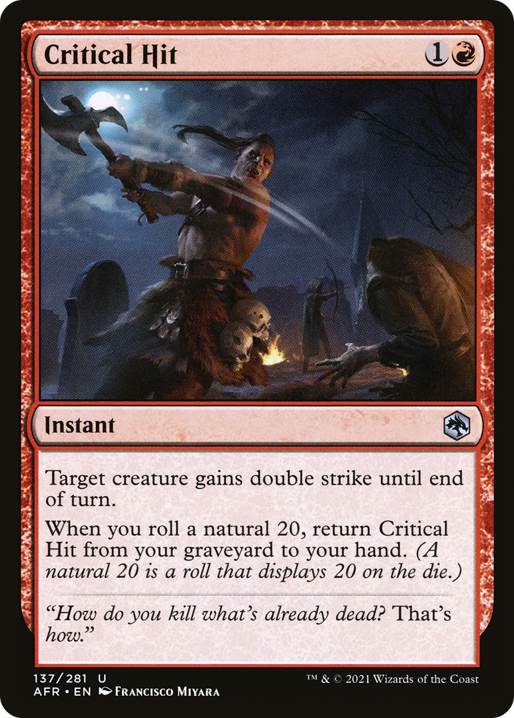 Critical Hit (137) [Adventures in the Forgotten Realms] foil - Deck Out Gaming