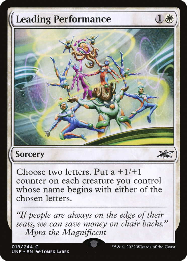 Leading Performance (18) [Unfinity] - Deck Out Gaming