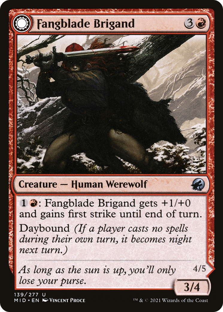 Fangblade Brigand (139) [Innistrad: Midnight Hunt] foil - Deck Out Gaming