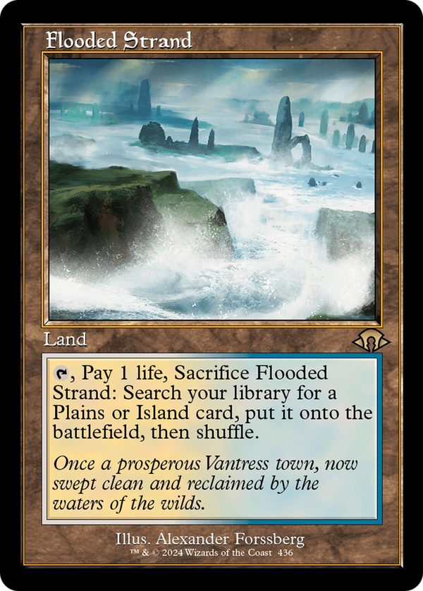 Flooded Strand (Retro Frame) (436) [Modern Horizons 3] foil - Deck Out Gaming