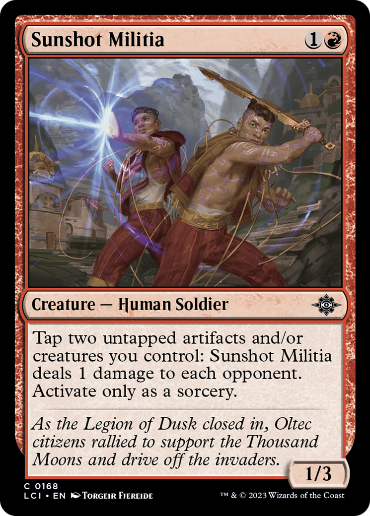 Sunshot Militia (168) [The Lost Caverns of Ixalan] foil - Deck Out Gaming