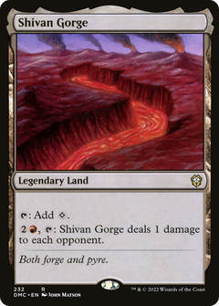 Shivan Gorge (232) [Dominaria United Commander] - Deck Out Gaming