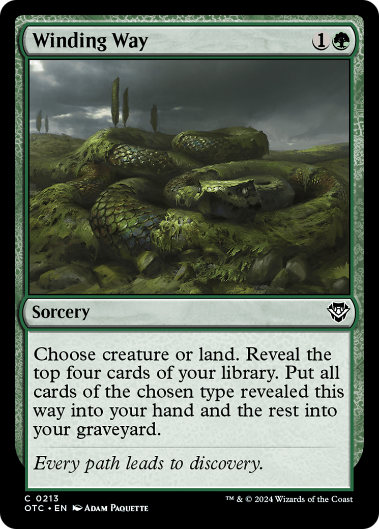 Winding Way (213) [Outlaws of Thunder Junction Commander] - Deck Out Gaming