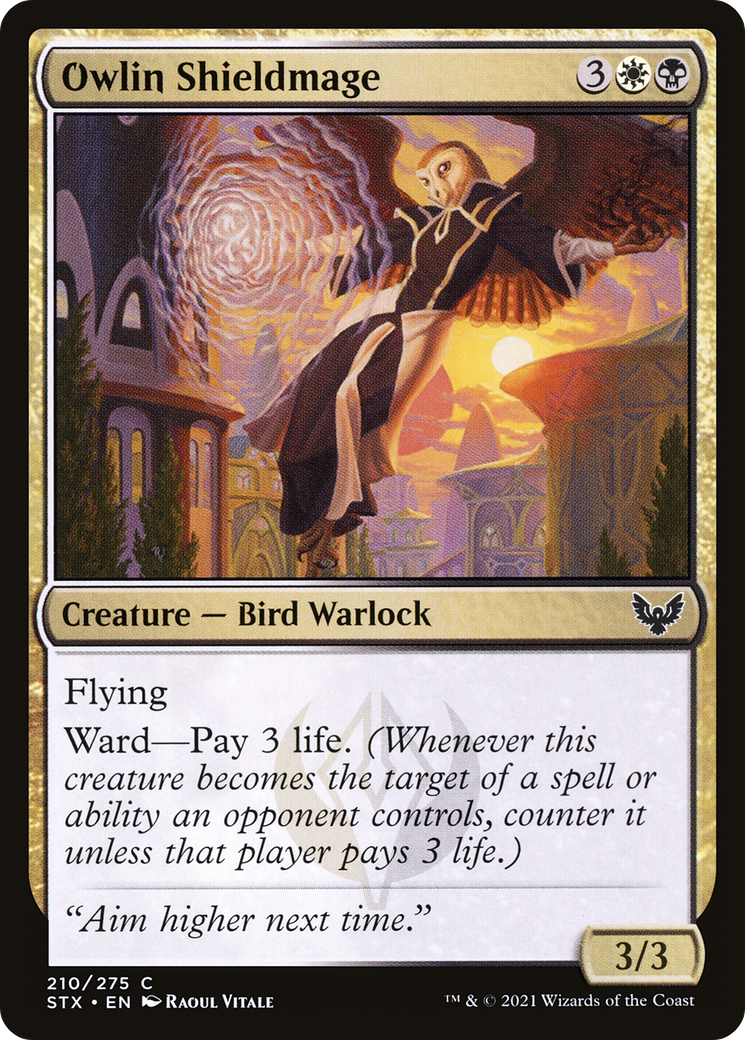 Owlin Shieldmage (210) [Strixhaven: School of Mages] foil - Deck Out Gaming