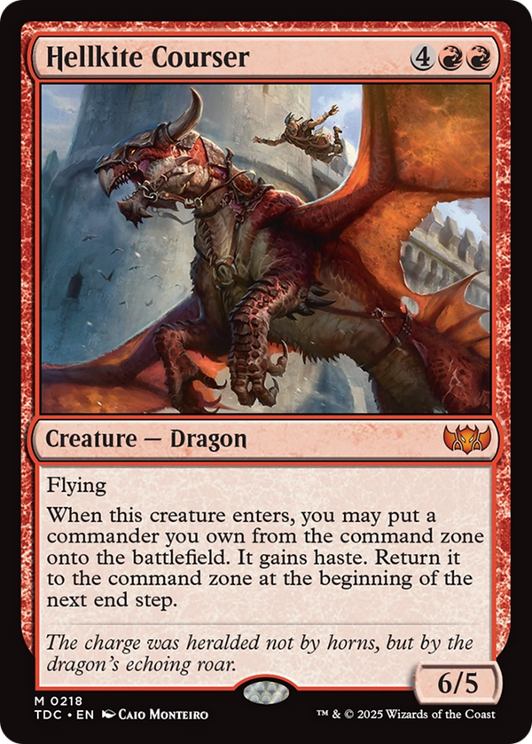 Hellkite Courser (218) [Commander: Tarkir: Dragonstorm] - Deck Out Gaming