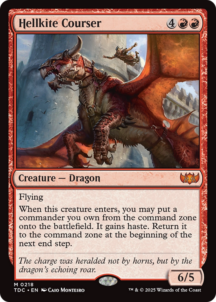 Hellkite Courser (218) [Commander: Tarkir: Dragonstorm] - Deck Out Gaming