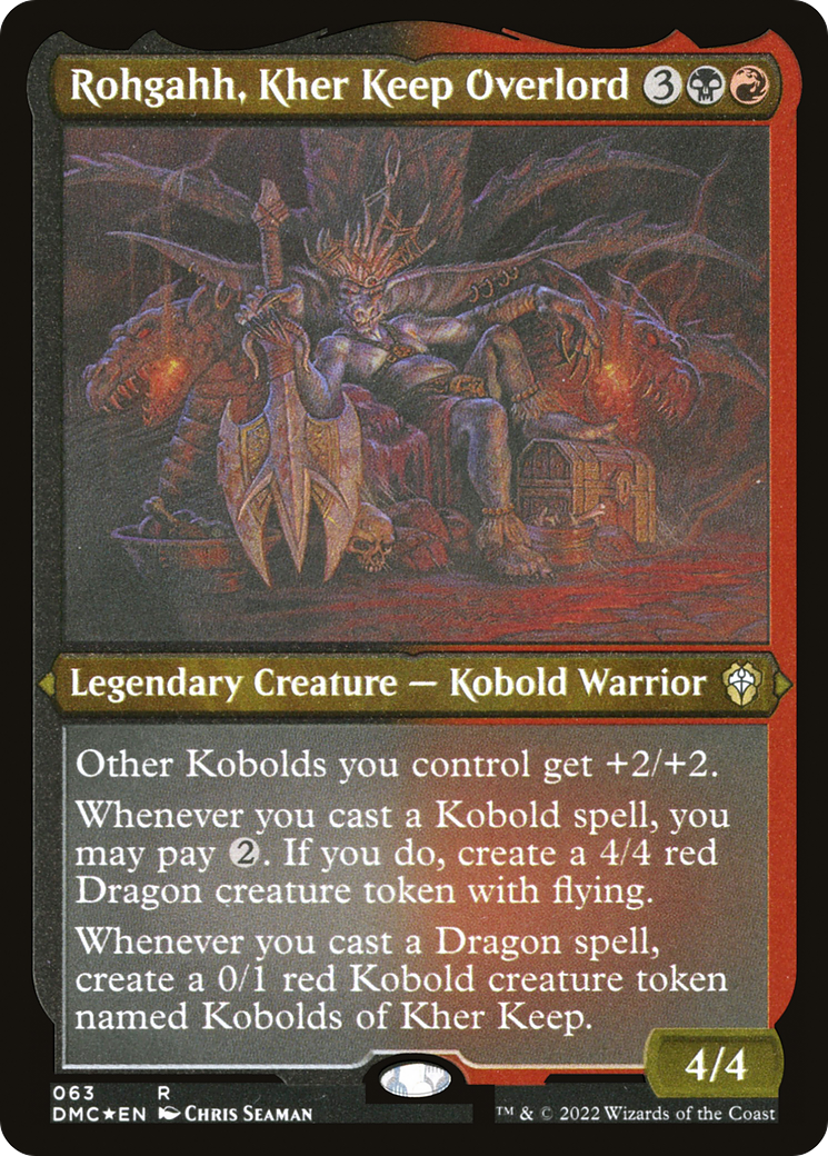 Rohgahh, Kher Keep Overlord (63) [Dominaria United Commander] etched - Deck Out Gaming