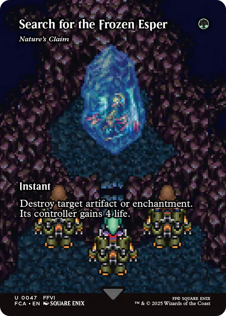 Search for the Frozen Esper - Nature's Claim (Showcase) (47) [FINAL FANTASY: Through the Ages] foil - Deck Out Gaming