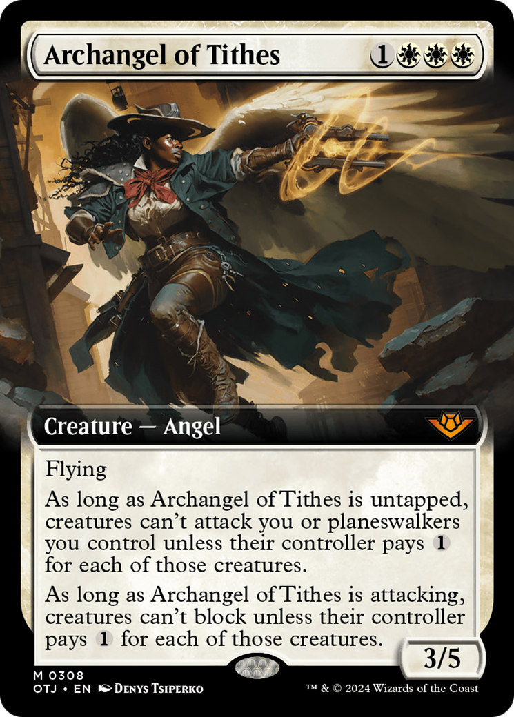 Archangel of Tithes (Extended Art) (308) [Outlaws of Thunder Junction] - Deck Out Gaming