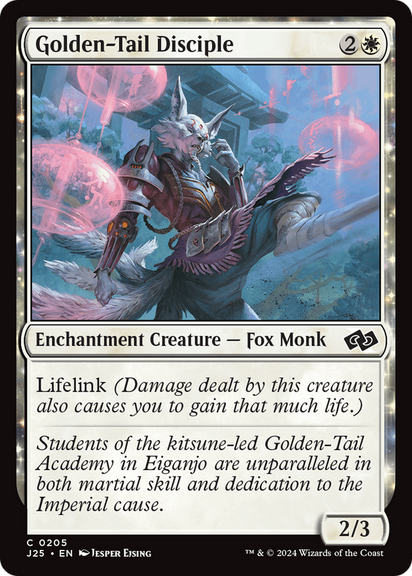 Golden-Tail Disciple (205) [Foundations Jumpstart] - Deck Out Gaming