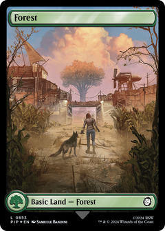 Forest (0853) (Surge Foil) (853) [Fallout] foil - Deck Out Gaming