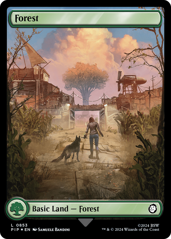 Forest (0853) (Surge Foil) (853) [Fallout] foil - Deck Out Gaming