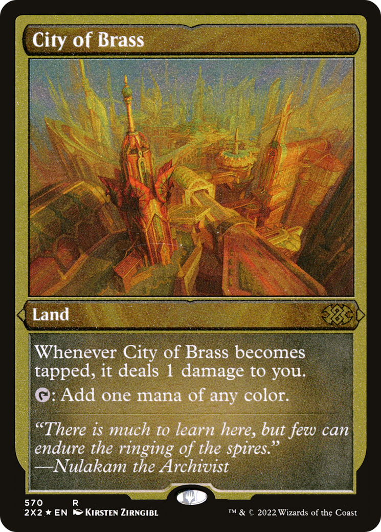 City of Brass (Foil Etched) (570) [Double Masters 2022] foil - Deck Out Gaming
