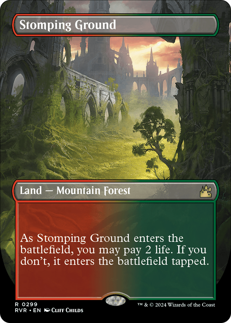Stomping Ground (Borderless) (299) [Ravnica Remastered] - Deck Out Gaming