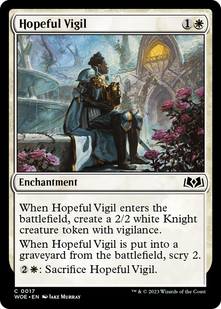 Hopeful Vigil (17) [Wilds of Eldraine] foil - Deck Out Gaming