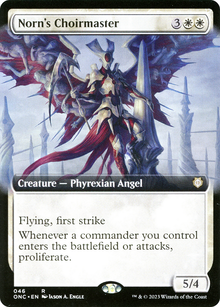Norn's Choirmaster (Extended Art) (46) [Commander: Phyrexia: All Will Be One] - Deck Out Gaming